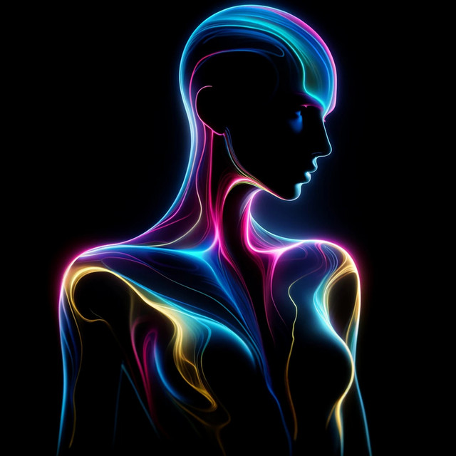 Midsummer Tears neon silhouette artwork